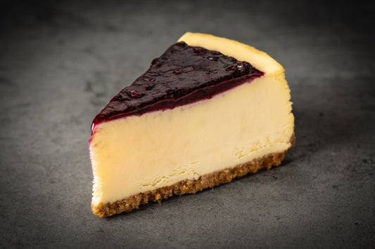 Looma's Blueberry Cheesecake 8" Sliced into 10