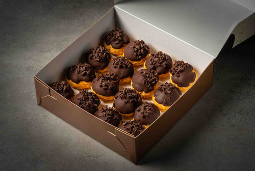 LOOMA'S Dark Chocolate Profriteroles (BOX OF 16)