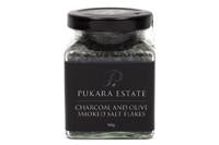 Pukara Estate Charcoal & Olive Smoked Salt Flakes 100g