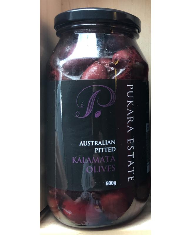 Pukara Estate Australian Pitted Kalamata Olives 500g