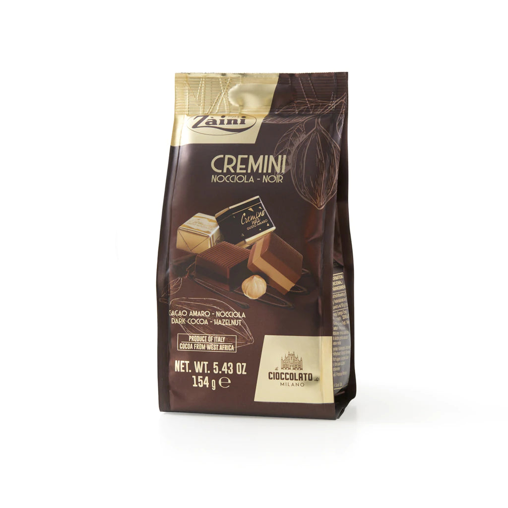 BOX OF 12 Zaini Cremini Nocciola - Noir 154g bag