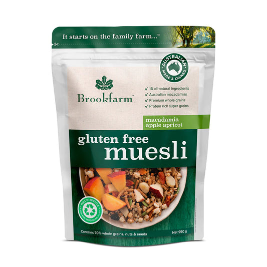 Brookfarm Apricot & Apple Muesli Gluten Free 950G