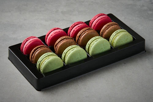 Looma's Assorted Macarons Pkt 12 (Straw, Choc, Pist, Salted Caramel)