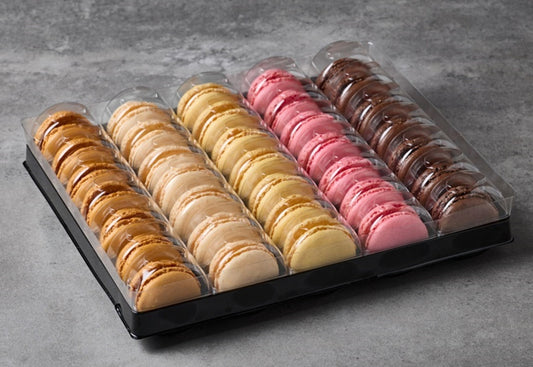 Looma's Assorted Macarons Pkt 35 (Straw, Choc, Pist, Salted Caramel)