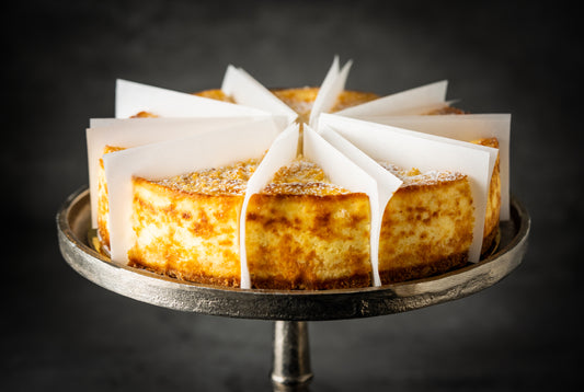 Looma's Baked Ricotta Cake 8" Sliced into 10