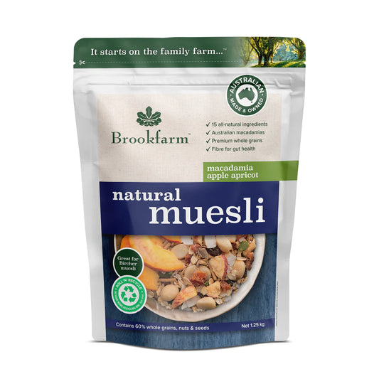 Brookfarm Natural Apricot & Apples Muesli 1.25Kg