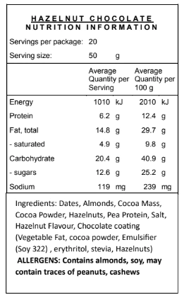 Nourishing By Sally Chocolate Hazelnut Ball 20pk