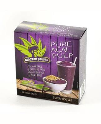Amazon Power Pure Acai Pulp Retail Box 5 X100G Satchet (500g)
